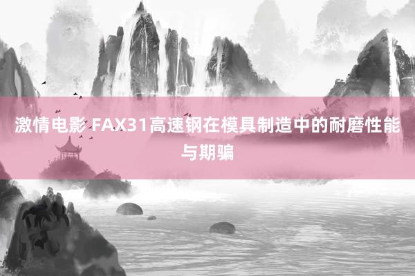 激情电影 FAX31高速钢在模具制造中的耐磨性能与期骗