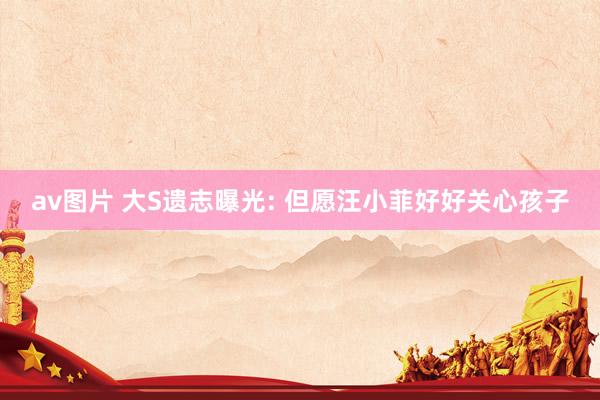 av图片 大S遗志曝光: 但愿汪小菲好好关心孩子