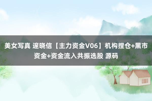 美女写真 邃晓信【主力资金V06】机构捏仓+黑市资金+资金流入共振选股 源码